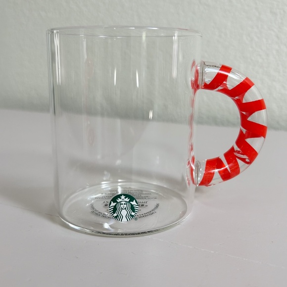 Starbucks 2020 Holiday Glass Candy Cane Collectible Cup Mug - Christmas festive - Picture 1 of 7